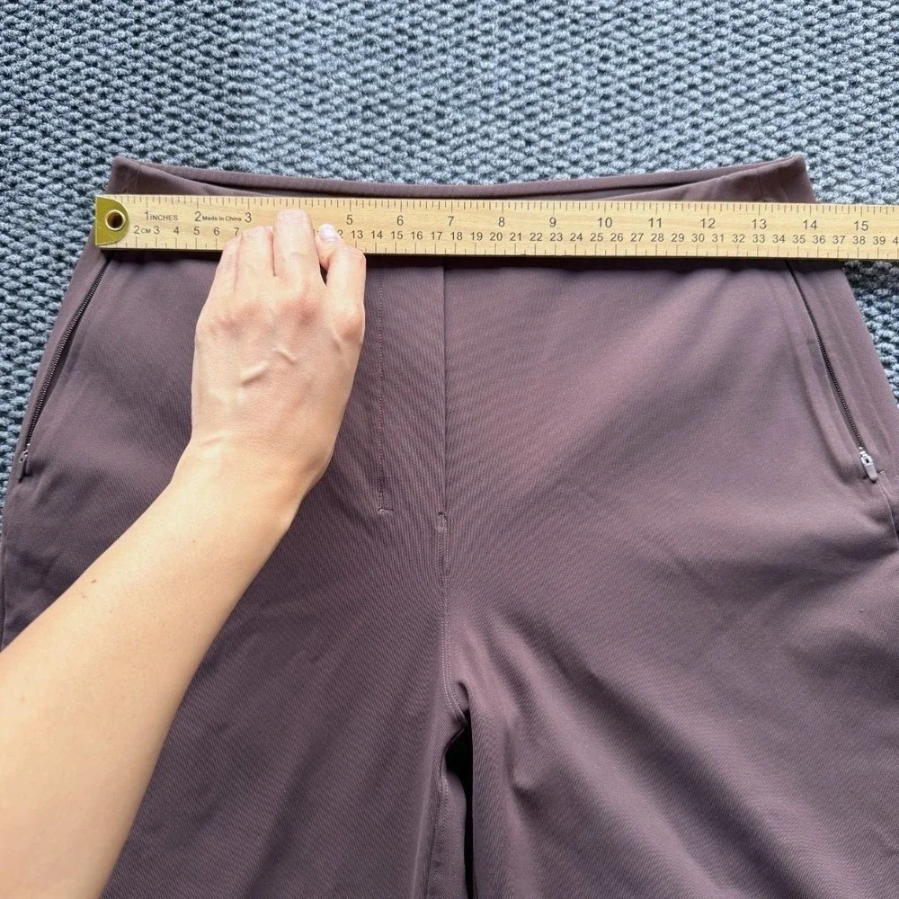 Lululemon Smooth Fit Pull-On Bootcut Pants Womens 8 Brown Travel Office Stretchy